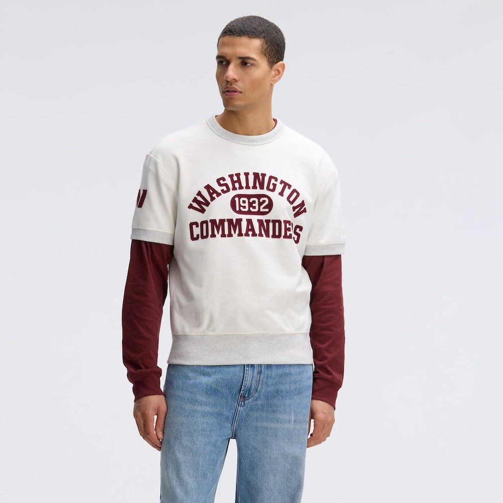 Washington Commanders Fanatics IconicFleece Short Sleeve Sweatshirt