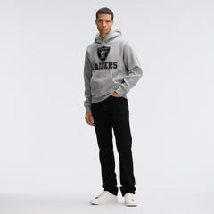 Las Vegas Raiders Fanatics IconicFleece Flocked Hoodie