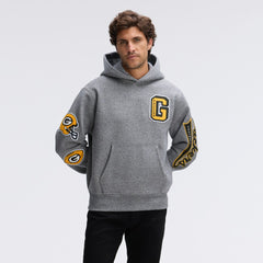 Green Bay Packers Fanatics IconicFleece Letterman Hoodie