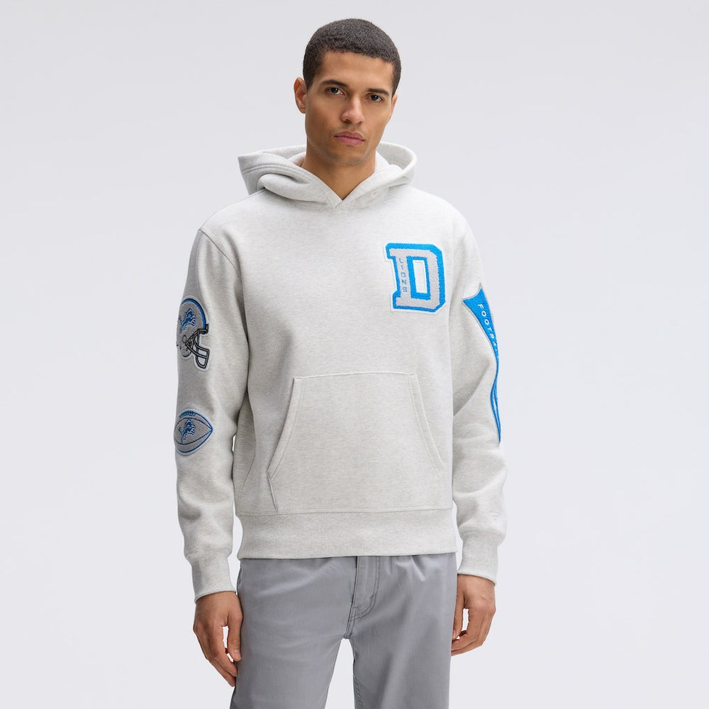 Detroit Lions Fanatics IconicFleece Letterman Hoodie