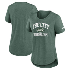 New York Jets Nike Women's The City Never Sleeps Tri-Blend T-Shirt