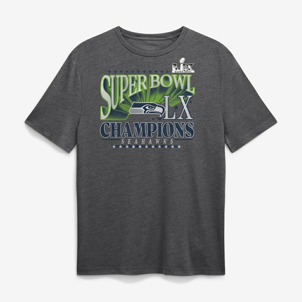 Seattle Seahawks Fanatics Super Bowl LX Champions Top Dogs Tri-Blend T-Shirt