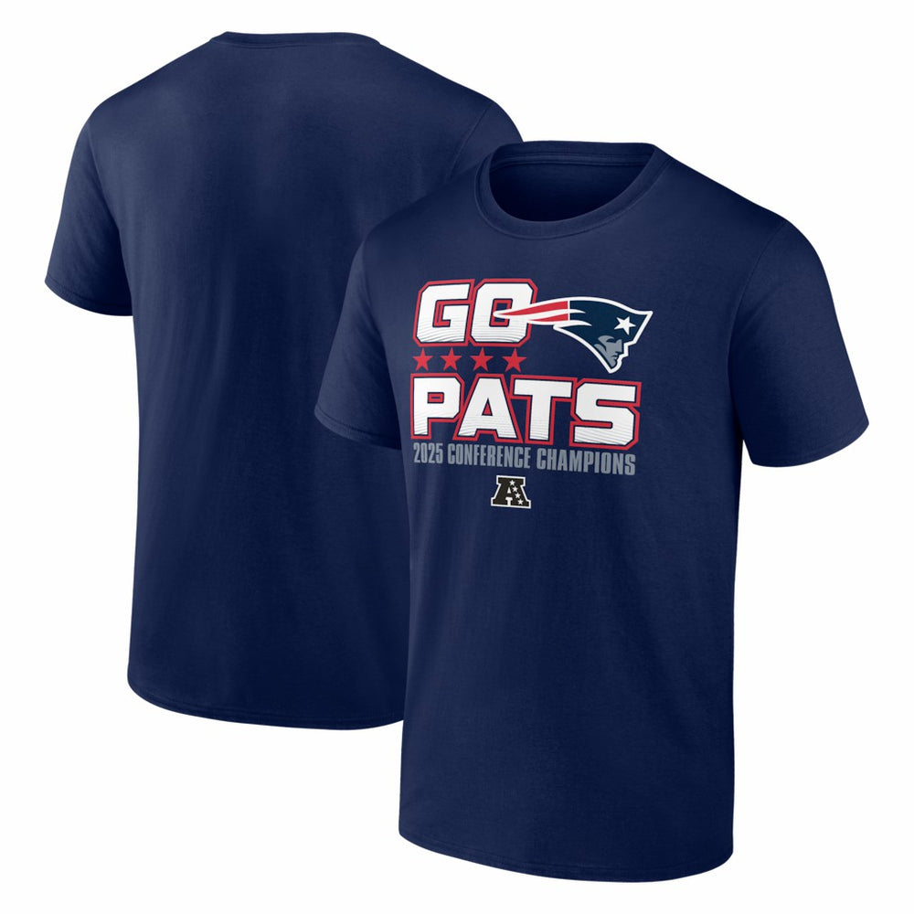 New England Patriots Fanatics 2025 AFC Champions Hometown T-Shirt