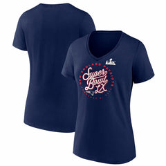 New England Patriots Fanatics Women's Super Bowl LX Cheer Section V-Neck T-Shirt