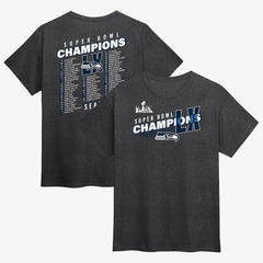 Seattle Seahawks Fanatics Super Bowl LX Champions Best Teammates Roster T-Shirt