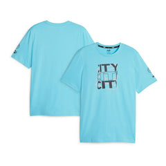 Manchester City FtblCore Graphic T-Shirt Sky Blue - Puma
