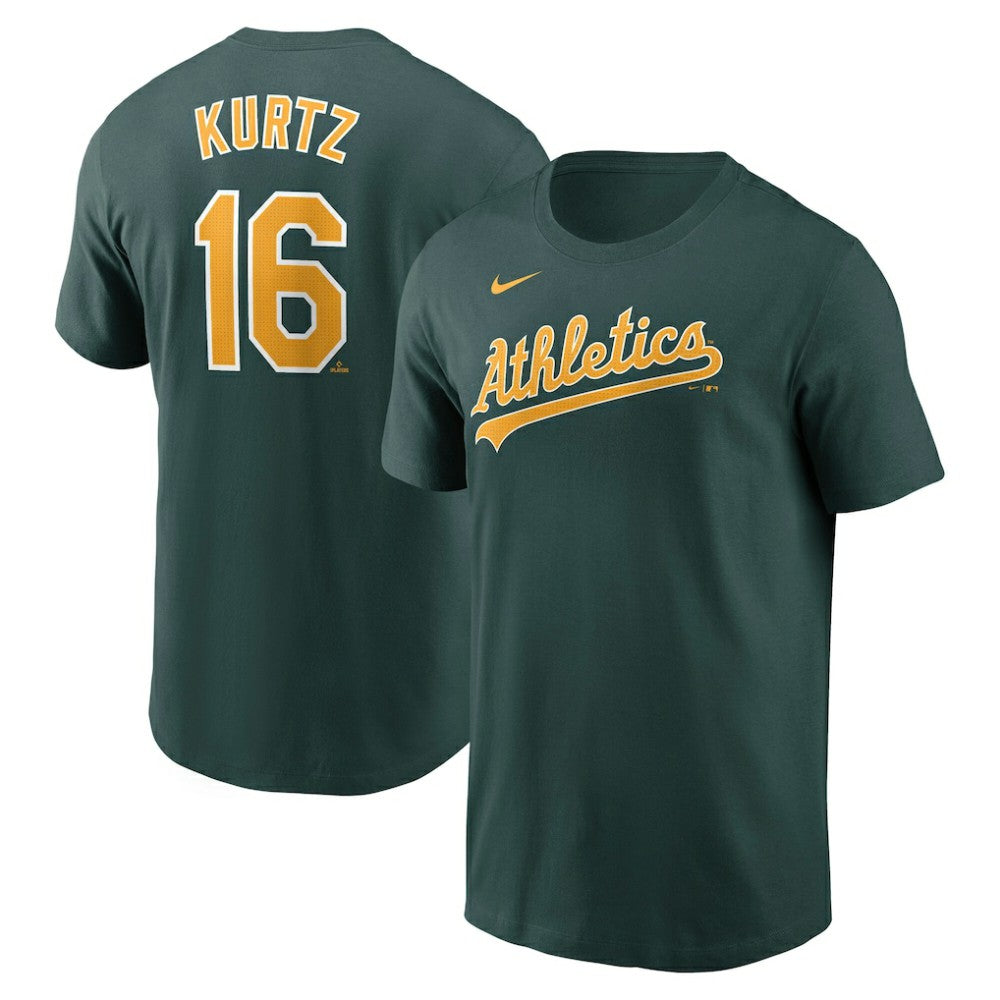Nick Kurtz Athletics Nike Fuse Name & Number T-Shirt | MLB New