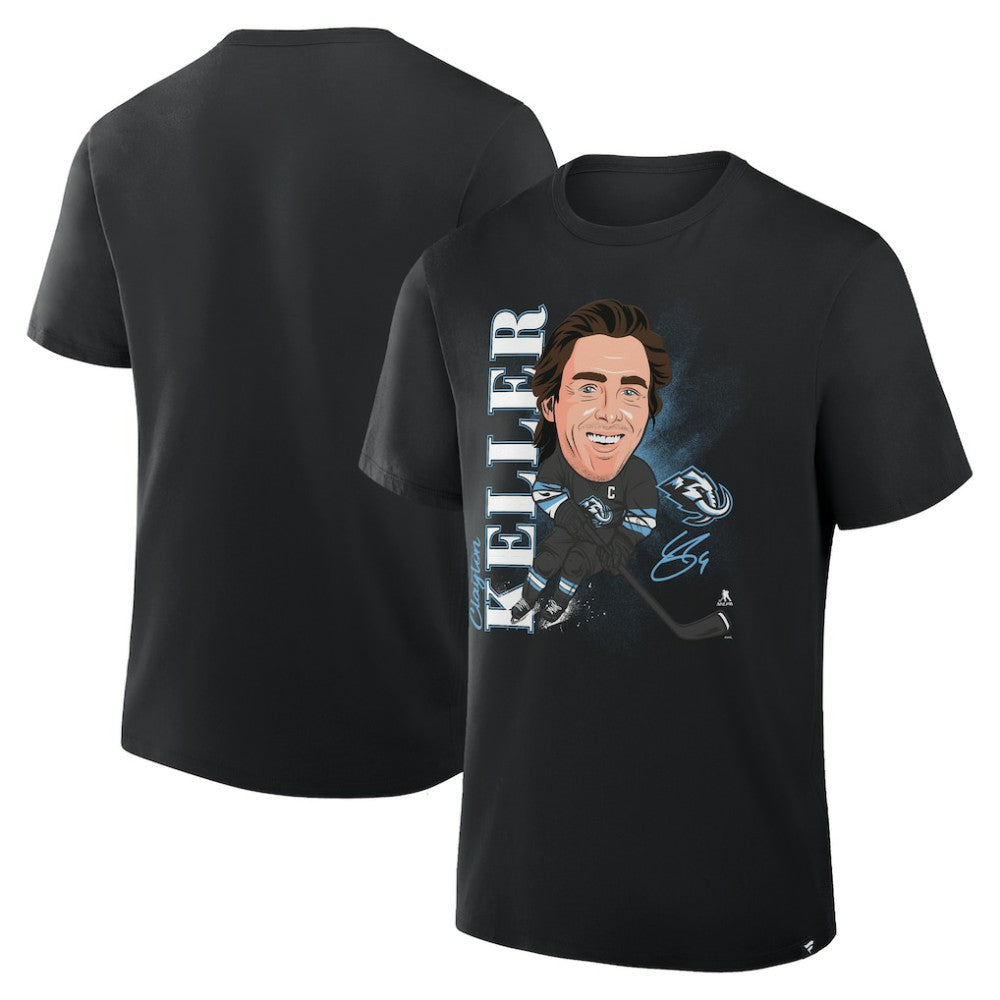 Clayton Keller Utah Mammoth Fanatics Caricature Player T-Shirt Sale