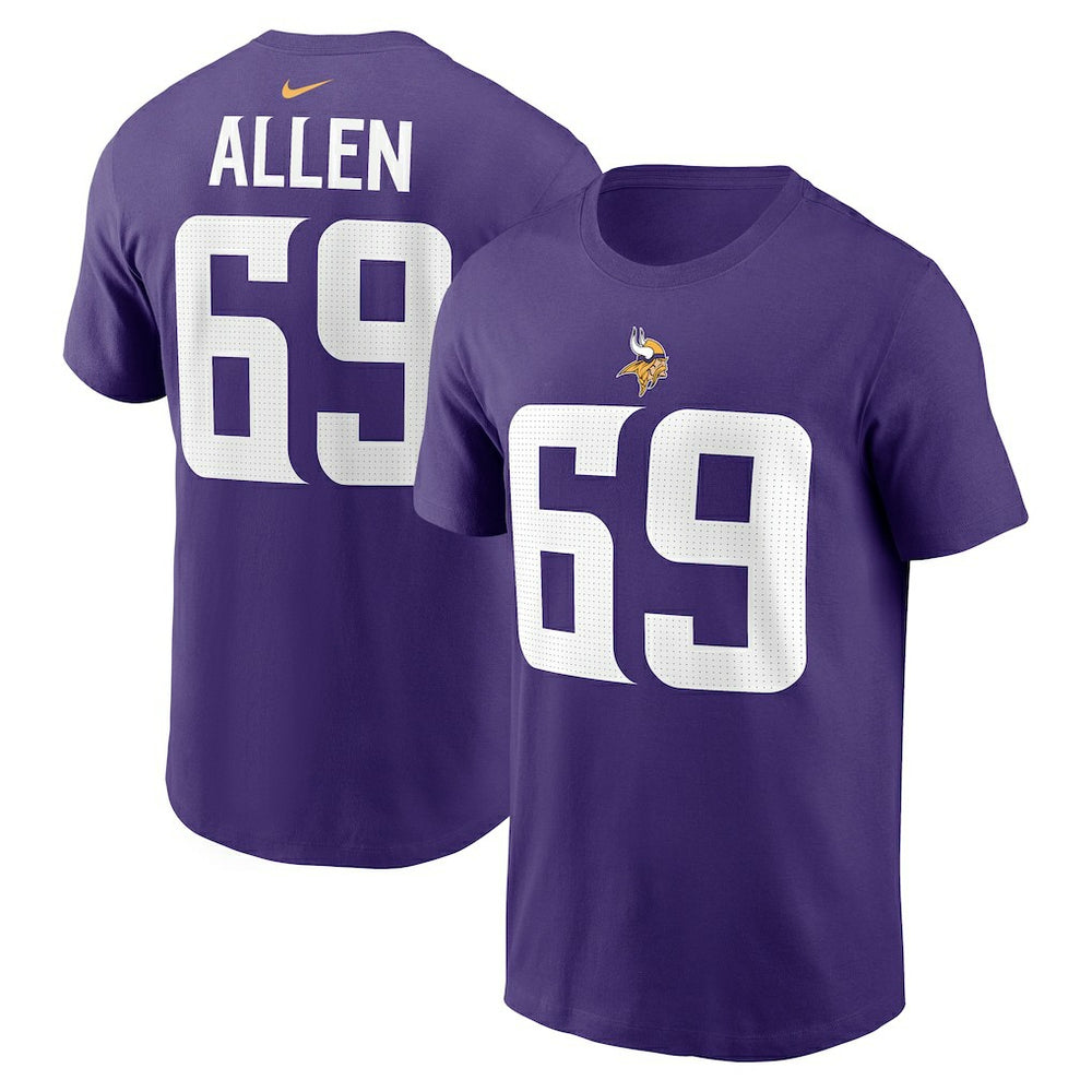 Minnesota Vikings Nike Jared Allen Retired Player Name & Number T-Shirt