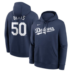 Mookie Betts Los Angeles Dodgers Nike Player Name & Number Club Pullover Hoodie | MLB For sale