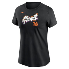 Rafael Devers San Francisco Giants Nike Women's 2025 City Connect Fuse Name & Number T-Shirt | MLB US