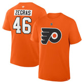 Trevor Zegras Philadelphia Flyers Fanatics Authentic Stack Name & Number T-Shirt Online