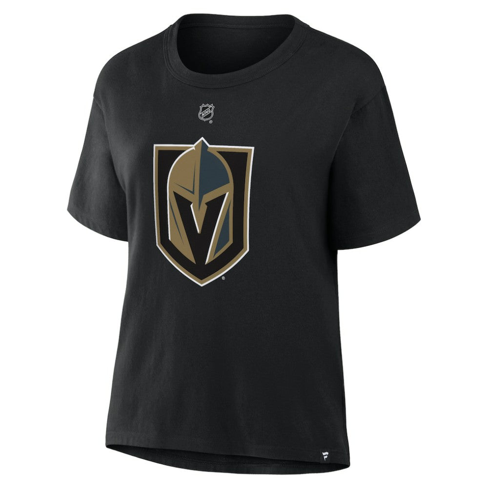 Mitch Marner Vegas Golden Knights Fanatics Women's Authentic Stack Name & Number T-Shirt For Sale