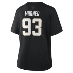 Mitch Marner Vegas Golden Knights Fanatics Women's Authentic Stack Name & Number T-Shirt For Sale