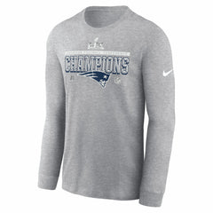 New England Patriots Nike 2025 AFC Champions Locker Room Trophy Collection Long Sleeve T-Shirt