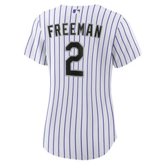 Tyler Freeman Colorado Rockies Women's Home Replica Jersey - White