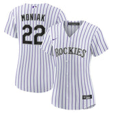 Mickey Moniak Colorado Rockies Women's Home Replica Jersey - White