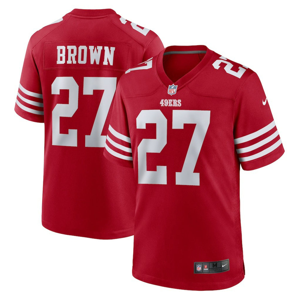 San Francisco 49ers Nike Ji'Ayir Brown Team Game Jersey