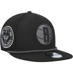 Brooklyn Nets Back Laurels 9FIFTY Snapback Hat Discount
