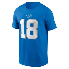 Detroit Lions Nike Isaac TeSlaa Name & Number T-Shirt