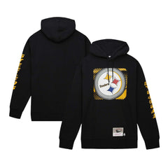 Pittsburgh Steelers Mitchell & Ness Gridiron Classics Big Face 7.0 Pullover Hoodie