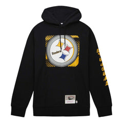 Pittsburgh Steelers Mitchell & Ness Gridiron Classics Big Face 7.0 Pullover Hoodie