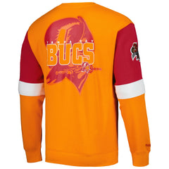 Tampa Bay Buccaneers Mitchell & Ness Gridiron Classics Allover 3.0 Pullover Sweatshirt