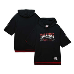 Atlanta Falcons Mitchell & Ness Pre-Game Short Sleeve Pullover Hoodie