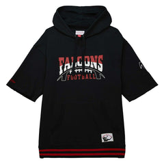 Atlanta Falcons Mitchell & Ness Pre-Game Short Sleeve Pullover Hoodie
