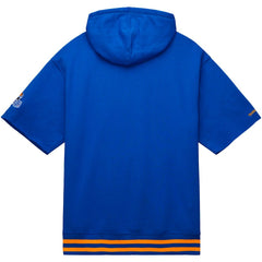 Los Angeles Rams Mitchell & Ness Pre-Game Short Sleeve Pullover Hoodie