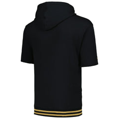 New Orleans Saints Mitchell & Ness Pre-Game Short Sleeve Pullover Hoodie