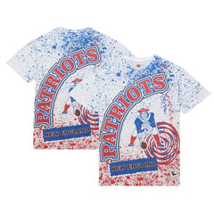 New England Patriots Mitchell & Ness Team Burst Sublimated T-Shirt