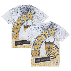 New Orleans Saints Mitchell & Ness Team Burst Sublimated T-Shirt