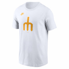 Seattle Mariners Nike Cooperstown Collection Logo T-Shirt | MLB Outlet
