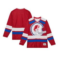 Buffalo Bills Mitchell & Ness Women's Big Face 7.0 Long Sleeve Jersey T-Shirt