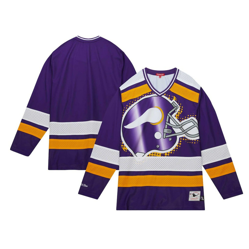 Minnesota Vikings Mitchell & Ness Women's Big Face 7.0 Long Sleeve Jersey T-Shirt