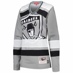 Las Vegas Raiders Mitchell & Ness Women's Big Face 7.0 Long Sleeve Jersey T-Shirt