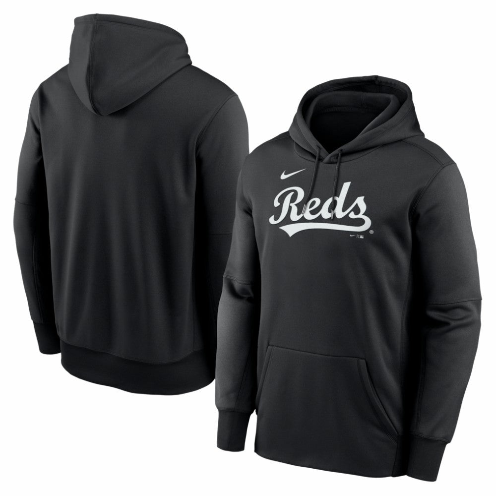 Cincinnati Reds Nike Primary Wordmark Therma Hoodie | MLB Near me
