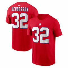 New England Patriots Nike TreVeyon Henderson Name & Number T-Shirt