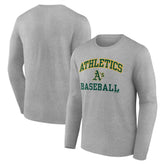 Athletics Logo Athletic Heart & Soul Long Sleeve T-Shirt | MLB New