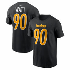 Pittsburgh Steelers Nike T.J. Watt Carbon Name & Number T-Shirt