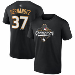 Teoscar Hernández Los Angeles Dodgers Fanatics 2025 World Series Champions Name & Number T-Shirt | MLB New