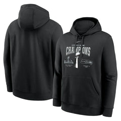 Seattle Seahawks Nike Super Bowl LX Champions Locker Room Trophy Collection Fleece Hoodie