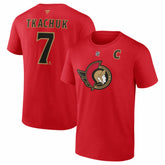 Brady Tkachuk Ottawa Senators Fanatics Captain's Patch Authentic Stack Name & Number T-Shirt Discount