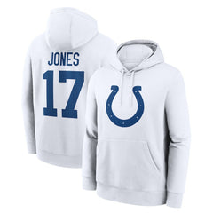 Indianapolis Colts Nike Daniel Jones Player Name & Number Fleece Hoodie