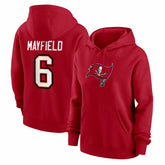 Tampa Bay Buccaneers Nike Baker Mayfield Women's Player Name & Number Fleece Hoodie