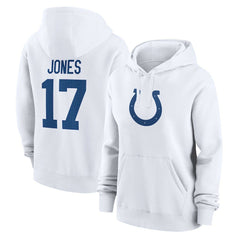 Indianapolis Colts Nike Daniel Jones Women's Player Name & Number Fleece Hoodie