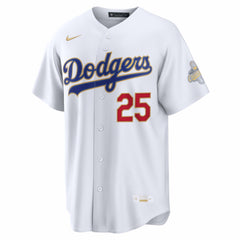 Tommy Edman Los Angeles Dodgers 2026 Gold Collection Stadium Jersey - White