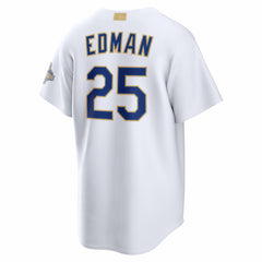 Tommy Edman Los Angeles Dodgers 2026 Gold Collection Stadium Jersey - White