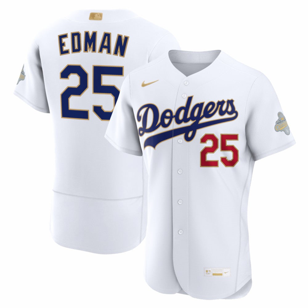 Tommy Edman Los Angeles Dodgers Nike 2026 Gold Collection Authentic Jersey | MLB On Sale